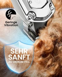 oneisall Professzionális Vezeték Nélküli Kutyanyíró - Fém Vezetőfésűvel, Csendes Működés, 3 Órás Üzemidő, Minden Szőrtípushoz, Ezüst - Silver 7