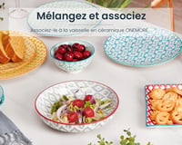ONEMORE kerámia tésztás tál szett, 6 db, 1033 ml, többszínű 4