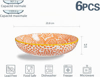 ONEMORE kerámia tésztás tál szett, 6 db, 1033 ml, többszínű 6