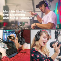 Káblové slúchadlá OneOdio A71 s vysokým rozlíšením na štúdiové a DJ použitie, uzavretá konštrukcia, 6,3 mm a 3,5 mm konektor, monitoring, hudba a nahrávanie 6