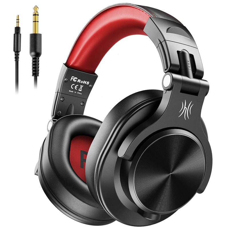 Káblové slúchadlá OneOdio A71 s vysokým rozlíšením na štúdiové a DJ použitie, uzavretá konštrukcia, 6,3 mm a 3,5 mm konektor, monitoring, hudba a nahrávanie