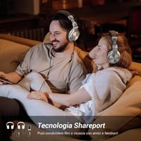 OneOdio Bluetooth fejhallgató DJ-khez, gitárhoz és billentyűshöz SharePort technológiával 5