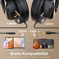 OneOdio Bluetooth fejhallgató, vezetékes és vezeték nélküli DJ stúdió fejhallgató 4