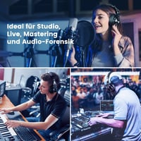 Căști OneOdio Fusion A71, cu fir, pentru DJ, studio, HiFi, monitorizare închisă, port partajare, compatibile cu chitară, pian, tobe, PC, negru 5