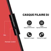 DJ slúchadlá OneOdio Pro-10 s mikrofónom, Hi-Res Audio, hlboké basy, skladacie, Share-Port, 3,5 mm a 6,35 mm jack, červené 2