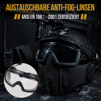 OneTigris Airsoft Sisak MICH 2000 Maszk és Védőszemüveg Paintball 2