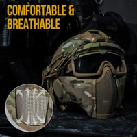 OneTigris Airsoft Sisak MICH 2000 Maszk és Védőszemüveg Paintball 3