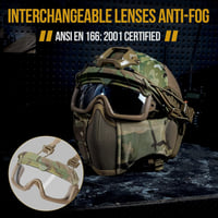 OneTigris Airsoft Sisak MICH 2000 Maszk és Védőszemüveg Paintball 2