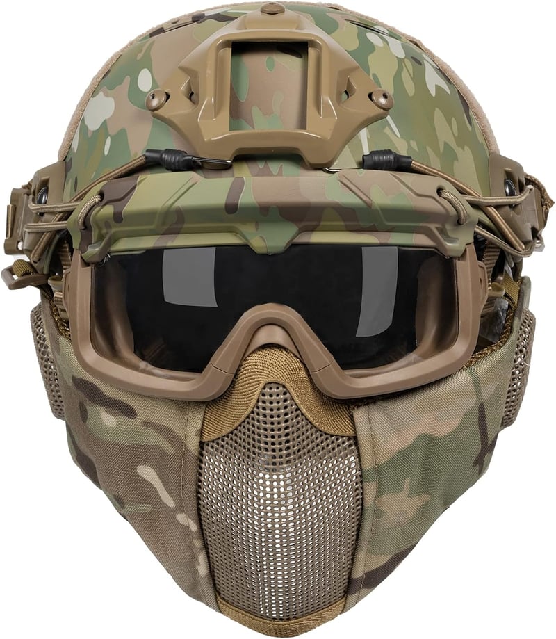 OneTigris Airsoft Sisak MICH 2000 Maszk és Védőszemüveg Paintball