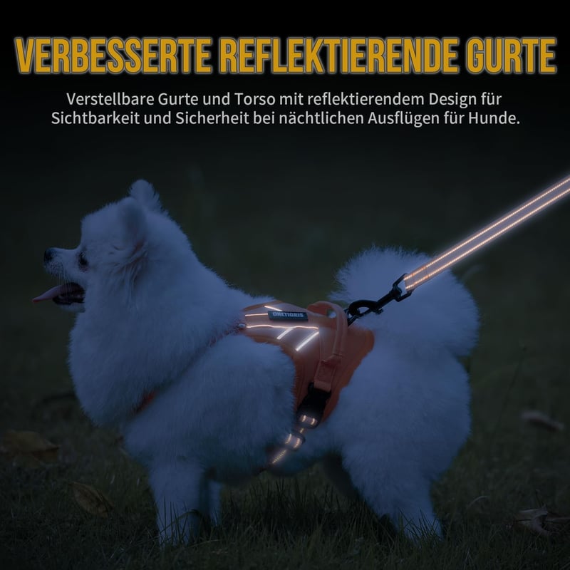 OneTigris ANTZ Taktikai Kutyahám Szett XXS Méretben, Fényvisszaverő Pórázrendszer Fogantyúval, Kisméretű Kutyáknak, Narancs

AI: I've create