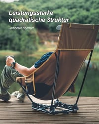 OneTigris Dragonhide összecsukható kemping szék, 125 kg terhelhetőség, oldaltáskákkal 7