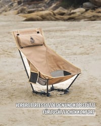 OneTigris Dragonhide összecsukható kemping szék, 125 kg terhelhetőség, oldaltáskákkal 6