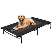 OneTigris povišeni krevet za pse 130x70 cm - crni 1