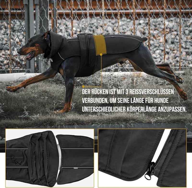 OneTigris STORMWALL vízálló kutyakabát reflexcsíkkal, XL méret