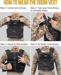 OneTigris Taktikai Mellény - Airsoft és Paintball Védőfelszerelés, Fekete Terepszín, Unisex Mellkasvédő M-XXL állítható méret 3
