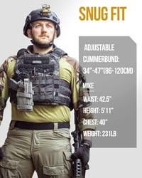 OneTigris Taktikai Mellény - Airsoft és Paintball Védőfelszerelés, Fekete Terepszín, Unisex Mellkasvédő M-XXL állítható méret 6