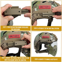 OneTigris Taktikai Sisak Levehető Arcvédő Maszkkal és Páramentes Szemüveggel - Airsoft, Paintball Játékokhoz, 52-60 cm Fejmérethez 6