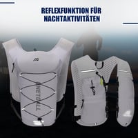 Bežecká vesta ONETOALL s 2l rezervoárom na vodu, ľahký 6l bežecký batoh pre mužov a ženy, reflexná bežecká vesta na jogging, trailový beh, cyklistiku 8
