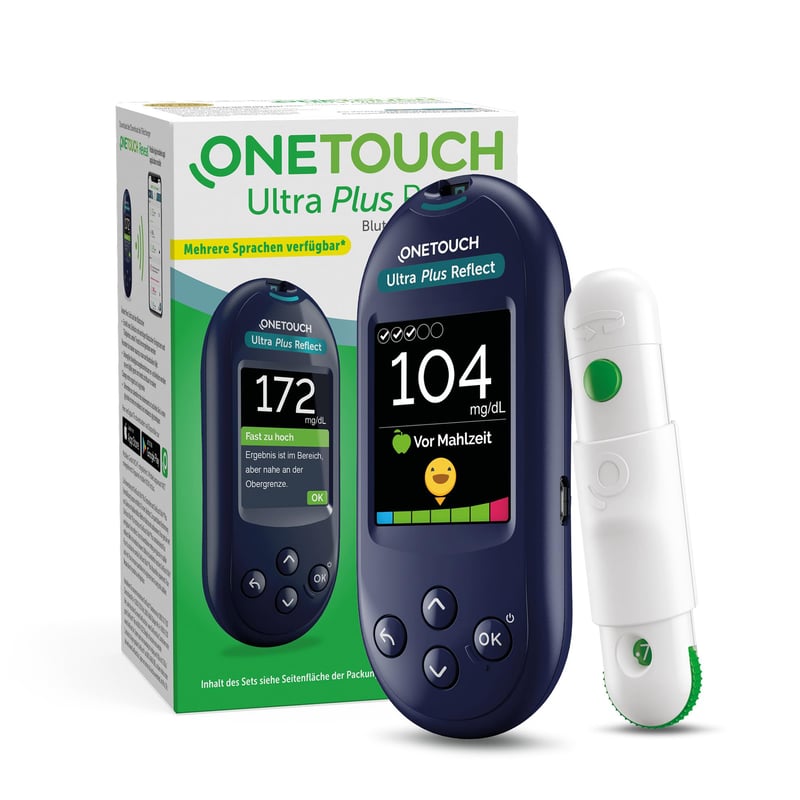 Glucometru OneTouch Ultra Plus Reflect cu unitate de măsură mg/dL