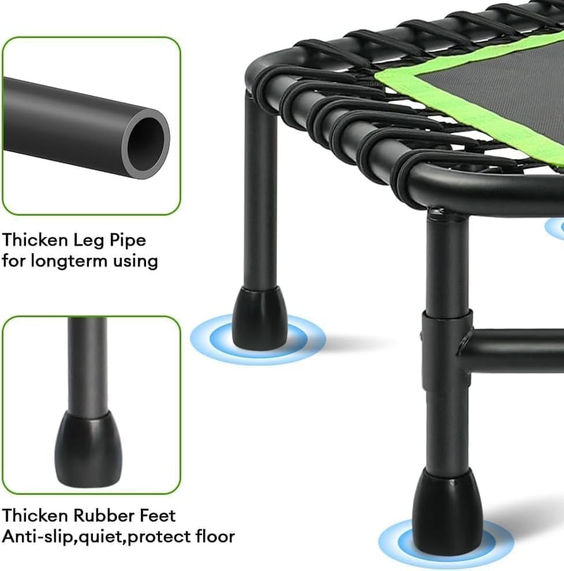 ONETWOFIT 114 cm Trambulin Bungee Rugózással Felnőtteknek Fitness Edzéshez