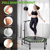 ONETWOFIT 114 cm Trambulin Bungee Rugózással Felnőtteknek Fitness Edzéshez 6