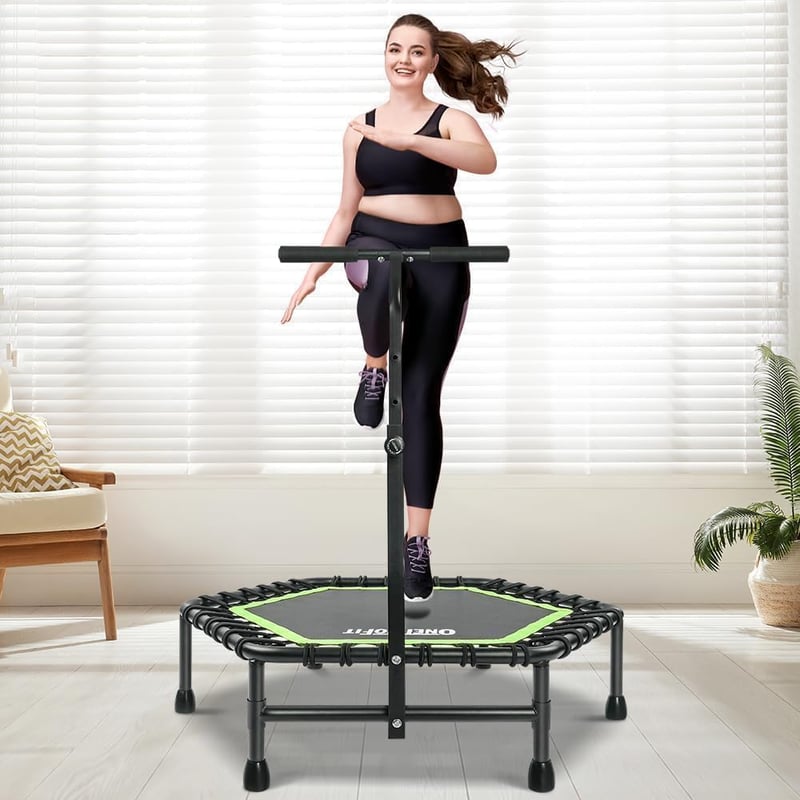 ONETWOFIT 114 cm Trambulin Bungee Rugózással Felnőtteknek Fitness Edzéshez