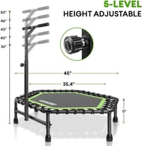ONETWOFIT 114 cm Trambulin Bungee Rugózással Felnőtteknek Fitness Edzéshez 2