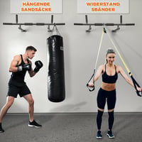ONETWOFIT 3 az 1-ben Húzódzkodó Rúd Fali és Mennyezeti Rögzítéshez 200 kg Terhelhetőség 9