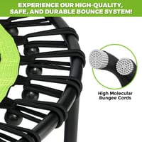 ONETWOFIT összecsukható fitness trampolin felnőtteknek, 101-114cm, csendes edzés 5
