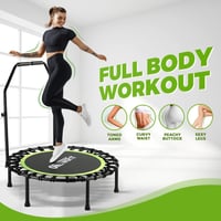 ONETWOFIT összecsukható fitness trampolin felnőtteknek, 101-114cm, csendes edzés 8