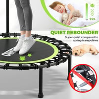 ONETWOFIT összecsukható fitness trampolin felnőtteknek, 101-114cm, csendes edzés 6