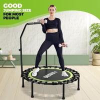 ONETWOFIT összecsukható fitness trampolin felnőtteknek, 101-114cm, csendes edzés 9