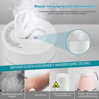 ONEVER 400 ml Prenosná cestovná rýchlovarná kanvica 3 v 1, mini elektrická kanvica s automatickým vypnutím 3
