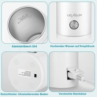 ONEVER 400 ml Prenosná cestovná rýchlovarná kanvica 3 v 1, mini elektrická kanvica s automatickým vypnutím 9