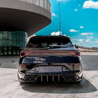 ONEWAY AUTO ACCESSORIES Zadný difúzor nárazníka kompatibilný s Cupra Leon Mk1 od roku 2020, lesklý čierny spojler doplnok 4