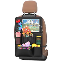 Oneyus Organizér na autosedadlo s 10 vreckami, vodeodolný, materiál 600D Oxford, organizér na zadné sedadlo pre 11-palcový tablet, pre deti, čierny 1