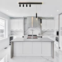 Oninio 110 cm Modern Mennyezeti Lámpa - Fényerőszabályozós Függőlámpa Távirányítóval, 50W Csillár Konyhába, Étkezőbe, Hálószobába, Fekete Ak 2