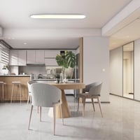 Oninio LED stropné svietidlo 120 cm stmievateľné s diaľkovým ovládačom, ultra tenké moderné biele stropné osvetlenie do spálne, obývačky a chodby 7