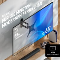 Suport TV de perete articulat ONKRON M4-B pentru televizoare de 32-65 inchi, max. 35 kg, VESA 400x400 mm 2