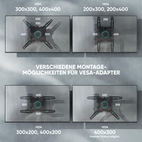 Suport TV de perete articulat ONKRON M4-B pentru televizoare de 32-65 inchi, max. 35 kg, VESA 400x400 mm 7