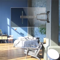 ONKRON NP47-B TV fali tartó 40-75 colos tévéhez, hosszú kar, VESA 100x100-400x400 - fekete 2