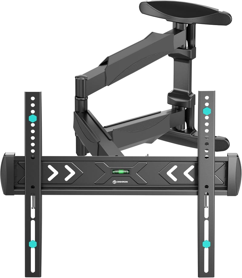 ONKRON NP47-B TV fali tartó 40-75 colos tévéhez, hosszú kar, VESA 100x100-400x400 - fekete
