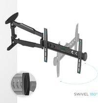 ONKRON NP47-B TV fali tartó 40-75 colos tévéhez, hosszú kar, VESA 100x100-400x400 - fekete 5