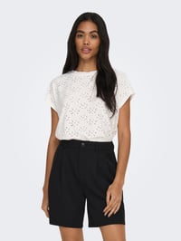 Dámsky top ONLY ONLSMILLA | Top - XS, Cloud Dancer 2