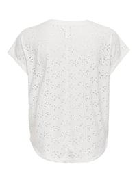 Dámsky top ONLY ONLSMILLA | Top - XS, Cloud Dancer 4