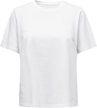 ONLY Női T-Shirt Klasszikus Pamut Póló Nőknek - XS, White 1