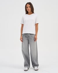 ONLY Női T-Shirt Klasszikus Pamut Póló Nőknek - XS, White 3