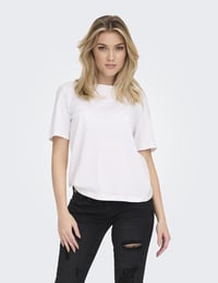 ONLY Női T-Shirt Klasszikus Pamut Póló Nőknek - XS, White 2