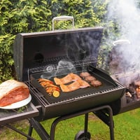 Onlyfire 58,5x40,5 cm Öntöttvas Grillplatta Fekete Univerzális Gázgrill Széngrillhez 6