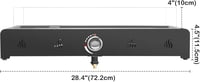 onlyfire 72 cm Gázos Kerti Tűzasztal 6,5 kW Propán Lávakővel 2